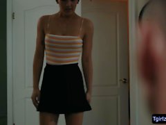 Shorthair Tranny Daisy Taylor bangs her stepdad while stepmom is away