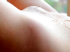 Dold cam på amatör asiatisk tonåring flicka massage fingrar