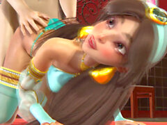 Anime 3d, 3d princess, aladdín