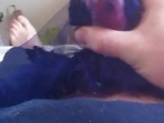 viobrator orgasm cumming through lace fabric