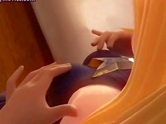 Blondin Animated ängel att ha könet