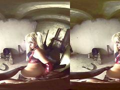 Harley quinn, harley quinn vr, latex anal