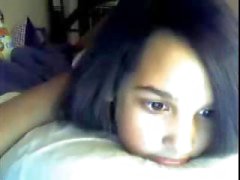 Webcam Mädchen spielt mit den Arschfotze