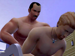Sims 4, brutal anal, 4 boy sex