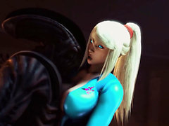 Den Samus Aran främlingen porn på planeten