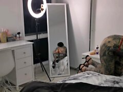 Chubby Brunette Big Boobs Dildo Masturbation