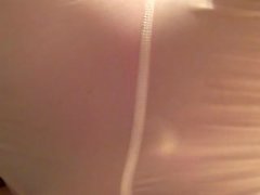 Teen wears girlfriends thong and plays with her vibrator.