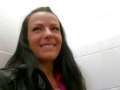 Beautiful amateur euro girl bathroom sex
