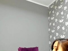 Spettacolo di masturbazione dei giocattoli Camgirl asiatica su webcam