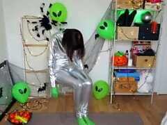 Mylene ainutlaatuinen halloween ulkomaalainen porno cosplay