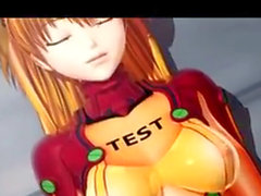 Asuka and Shinji 3 dimensional manga porn