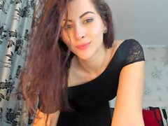 Cute amateur webcam teen girl toying pussy on webcam