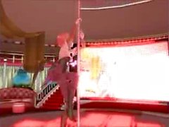 En 3D la succube Pole Dance