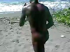 Sexo Ebony Beach - Parte 2