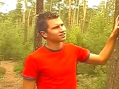 Hot gay fuck as studs fuck in forest