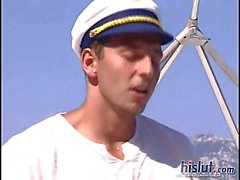 Battone cornea hanno sesso disco su yacht