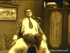 Vuosikerta 1920 Real Group Sex vuotias nuori (1920 Retro)