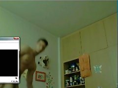 Type droit secousses Huge Cock le la webcam