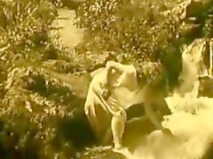 Vendimia Película 7 de erótico - Chica desnuda de Cascada de 1920