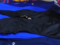 cum on swimsuit lycra black.