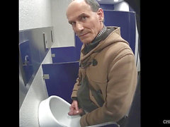 Public toilet, old men in toilet, cruising