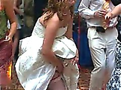 Real Brides calientes Upskirts !