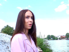 german scout - petite teen talk to fuck at pick up casting