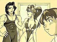 Borracho sexy dos desenhos animados loira recebe Creampie