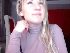 Blonda bröst, webbkamera bröst