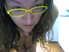 Fat hairy milf strokes her slit on webcam