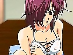 Nette Hentai Geschlechtspuppe des Beim Masturbieren erwischt