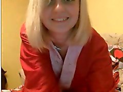 19yo blond college teen masturbates på webcam