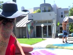 Dana Vespoli e Johnny Castle Milf By the Pool Cazzo