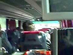 Serbian blonde suck cock in bus