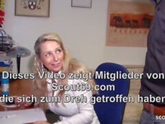 rude sexe anal - secrétaire MILF gros seins naturels allemand baise