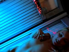 Public Solarium homemade fuck with german skinny teen pov