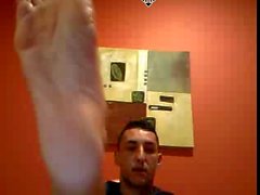 Gars droite pieds au webcam # 303