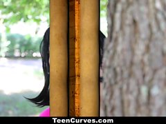 TeenCurves - Latina Curvy Obtém Sua boca se encheu