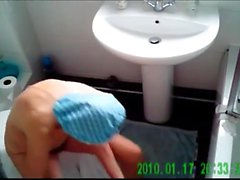 Cachés vids cam de douche amaing étudiant à douche