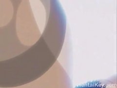 Hentai Girl Dedos continuos Orgasmo goteando