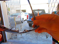 Car mechanic, roadside, bord de la route