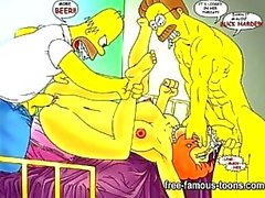 Simpsons hentai porno parodia