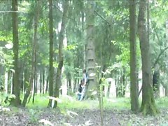 Adventure blowjob in the forest