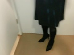 Noir Bottes en suède avec Collant Teaser 2