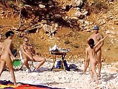 Beach amatööri Babes sarjassa Group Ajettava kullia